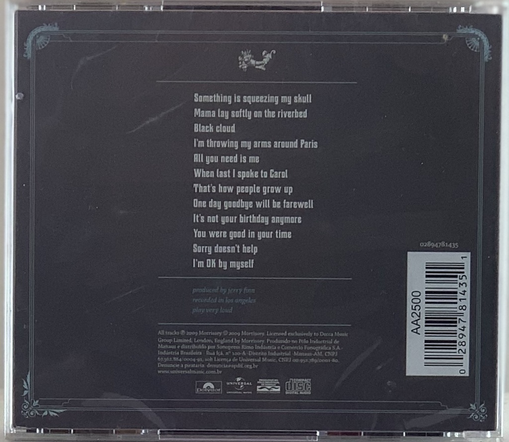 Morrissey - Years Of Refusal - (CD novo)