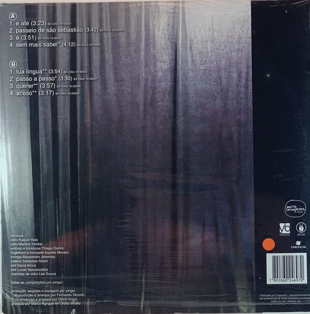 Jongui – Elétrico Fio Que Teço (LP novo)