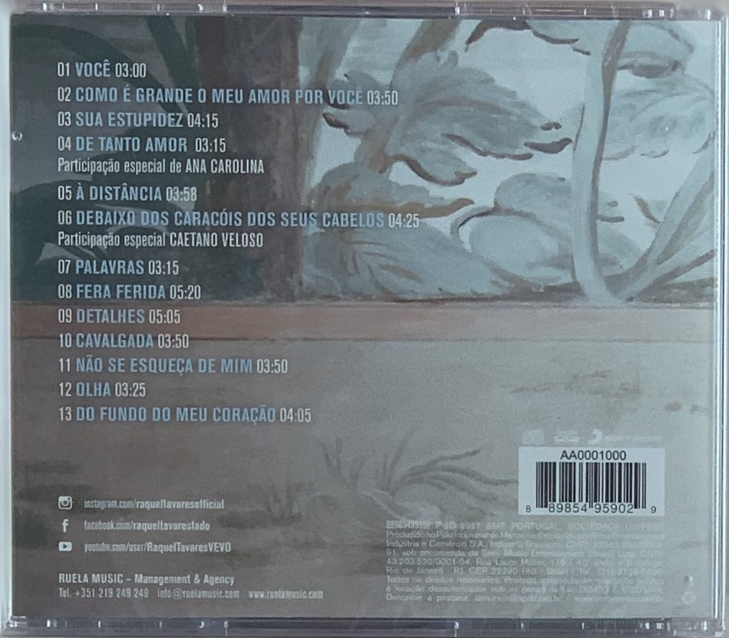 Raquel Tavares – Roberto Carlos Por Raquel Tavares - Do Fundo Do Meu Coração (CD novo)