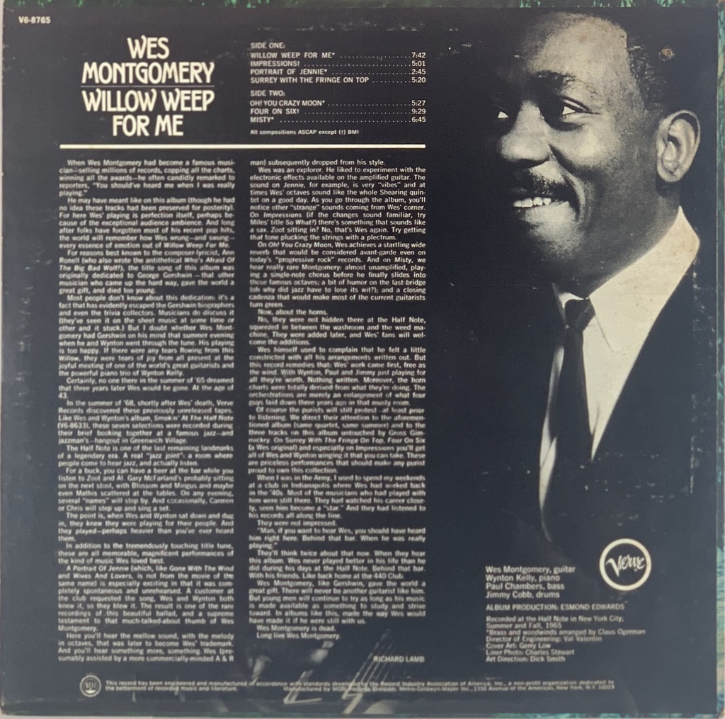 Wes Montgomery - Willow Weep For Me