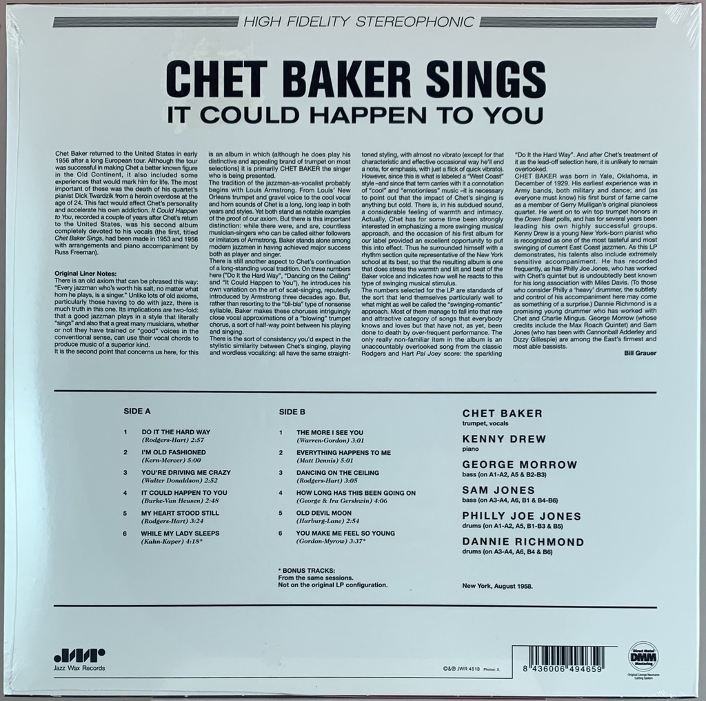 Chet Baker - Sings (novo/lacrado)