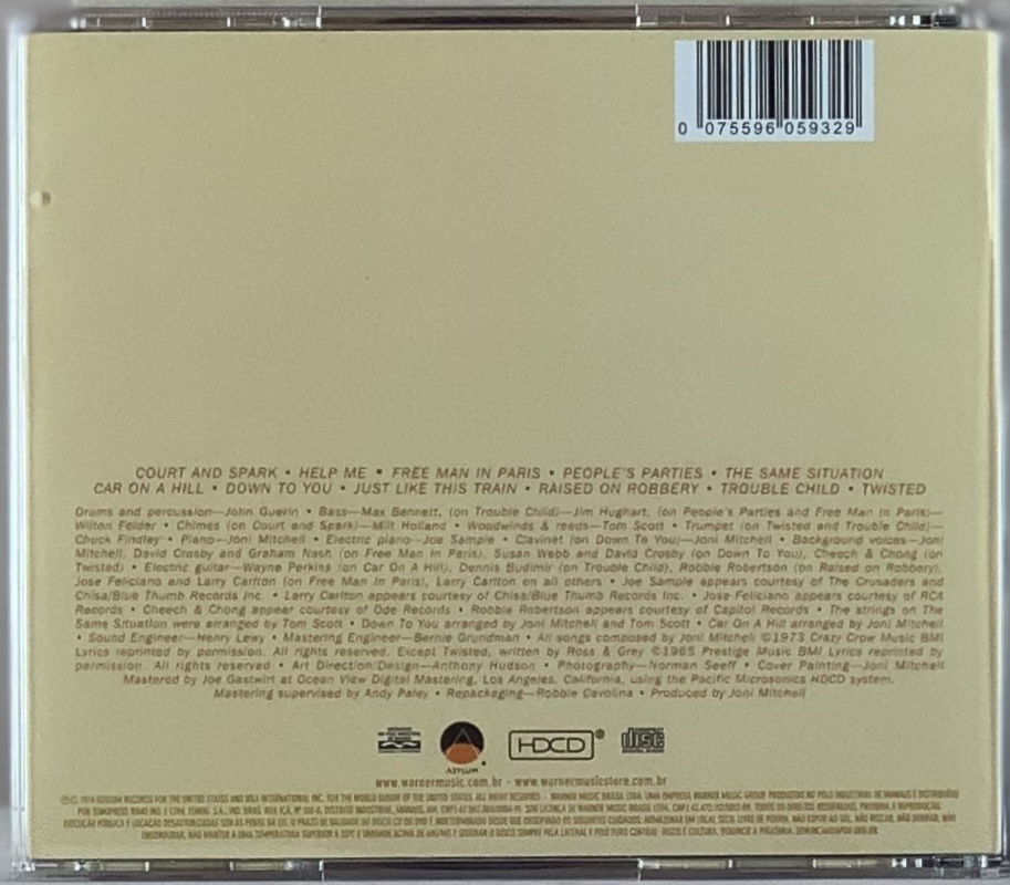 Joni Mitchell – Court And Spark (CD usado)