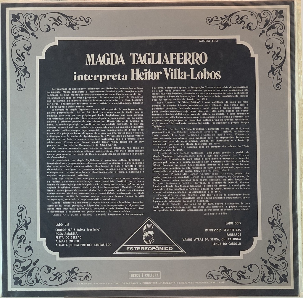 Magda Tagliaferro - Int. Villa-Lobos (usado)