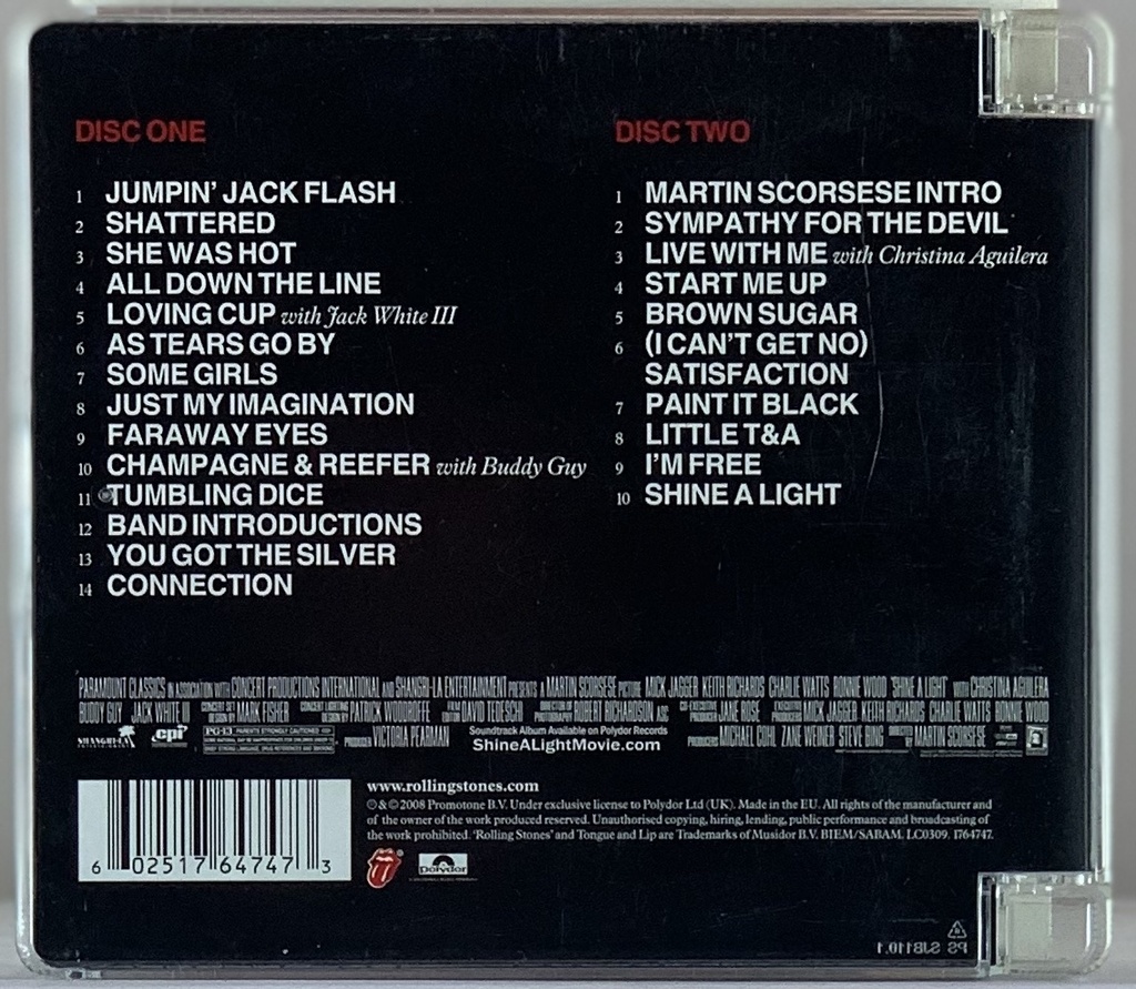 Rolling Stones - Shine a Light [Martin Scorsese](2CDs usado)