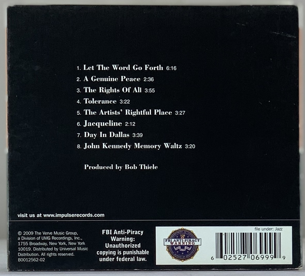 Oliver Nelson And His Orchestra – The Kennedy Dream: A Musical Tribute to John Fitzgerald Kennedy (CD usado)