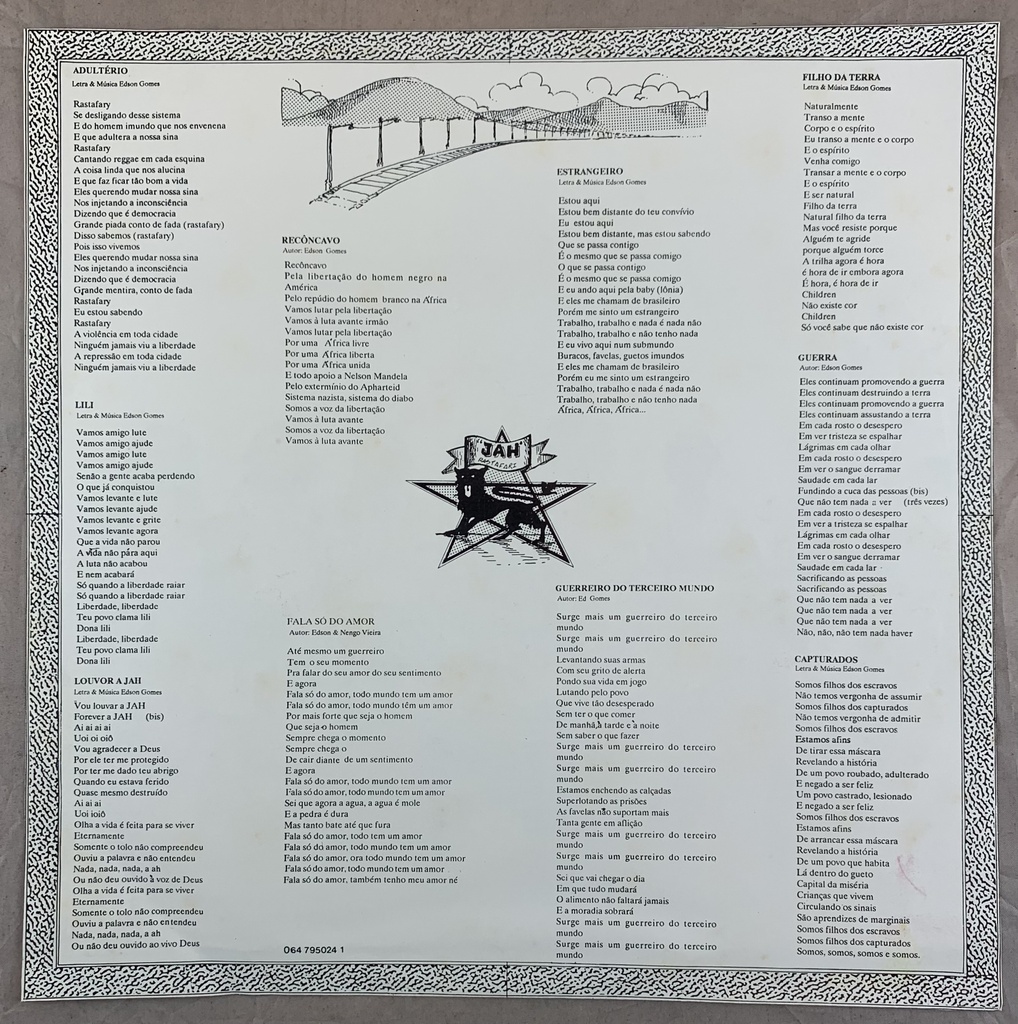 Edson Gomes e Banda Cão de Raça – Recôncavo (LP usado)