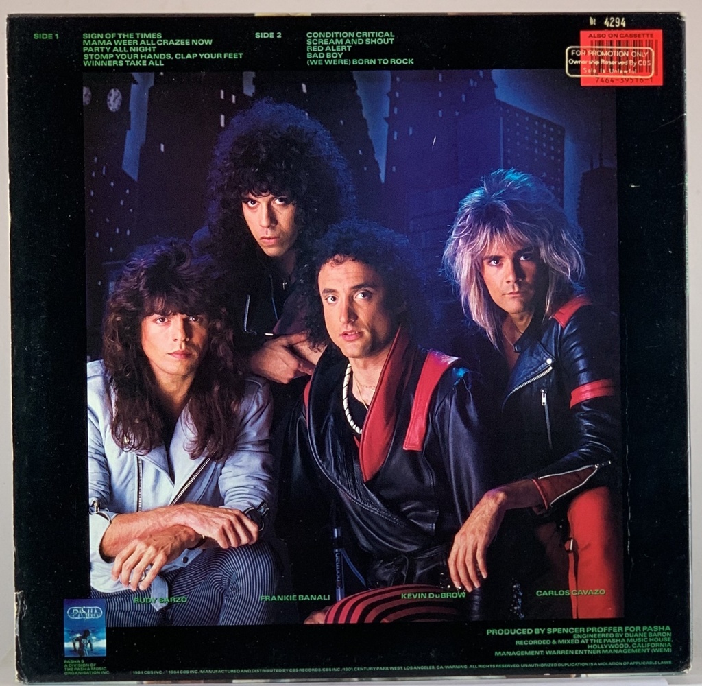 Quiet Riot – Condition Critical (LP usado)
