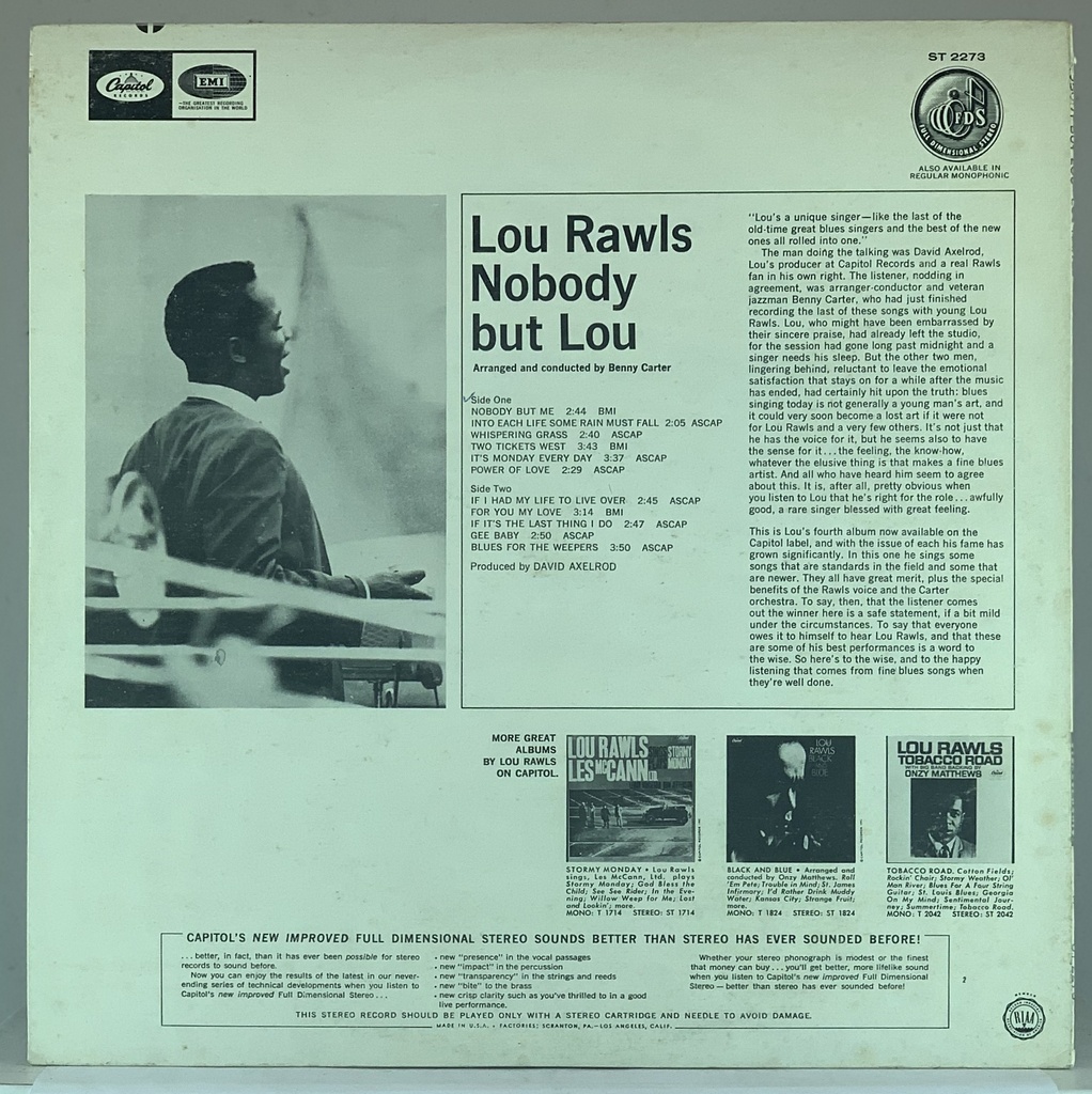 Lou Rawls – Feelin' Good (LP usado)