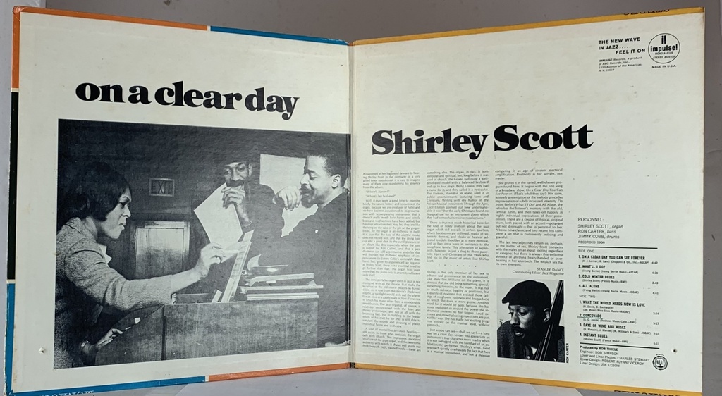 Shirley Scott – On a Clear Day (LP usado)