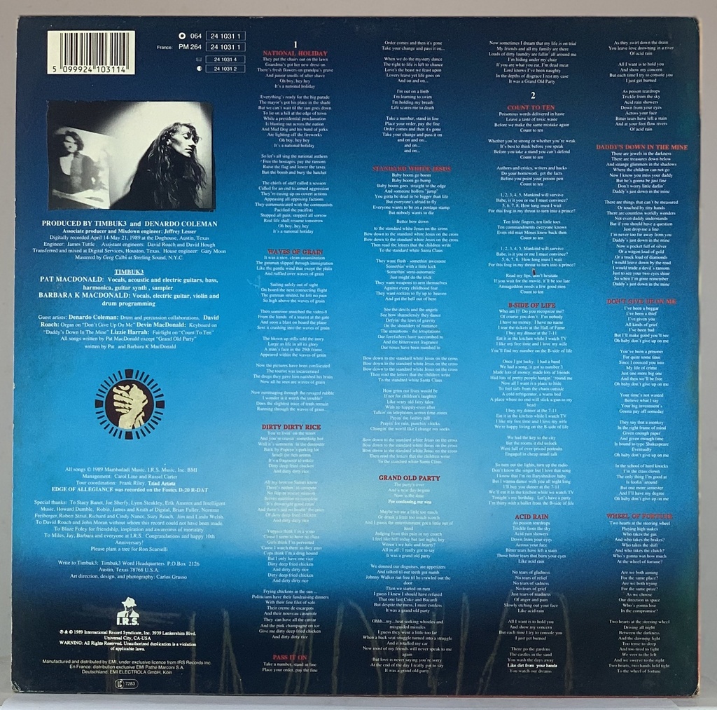 Timbuk 3 – Edge of Allegiance (LP usado)