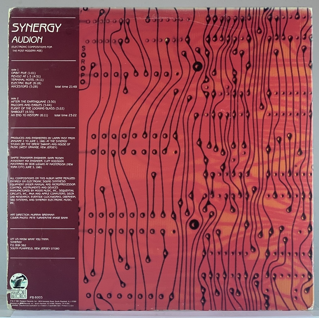 Synergy - Audion [Electronic Compositions for the Post Modern Age] (LP usado)