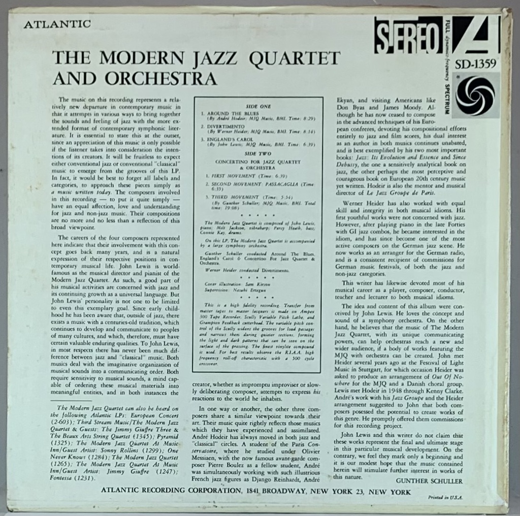 Modern Jazz Quartet & Orchestra