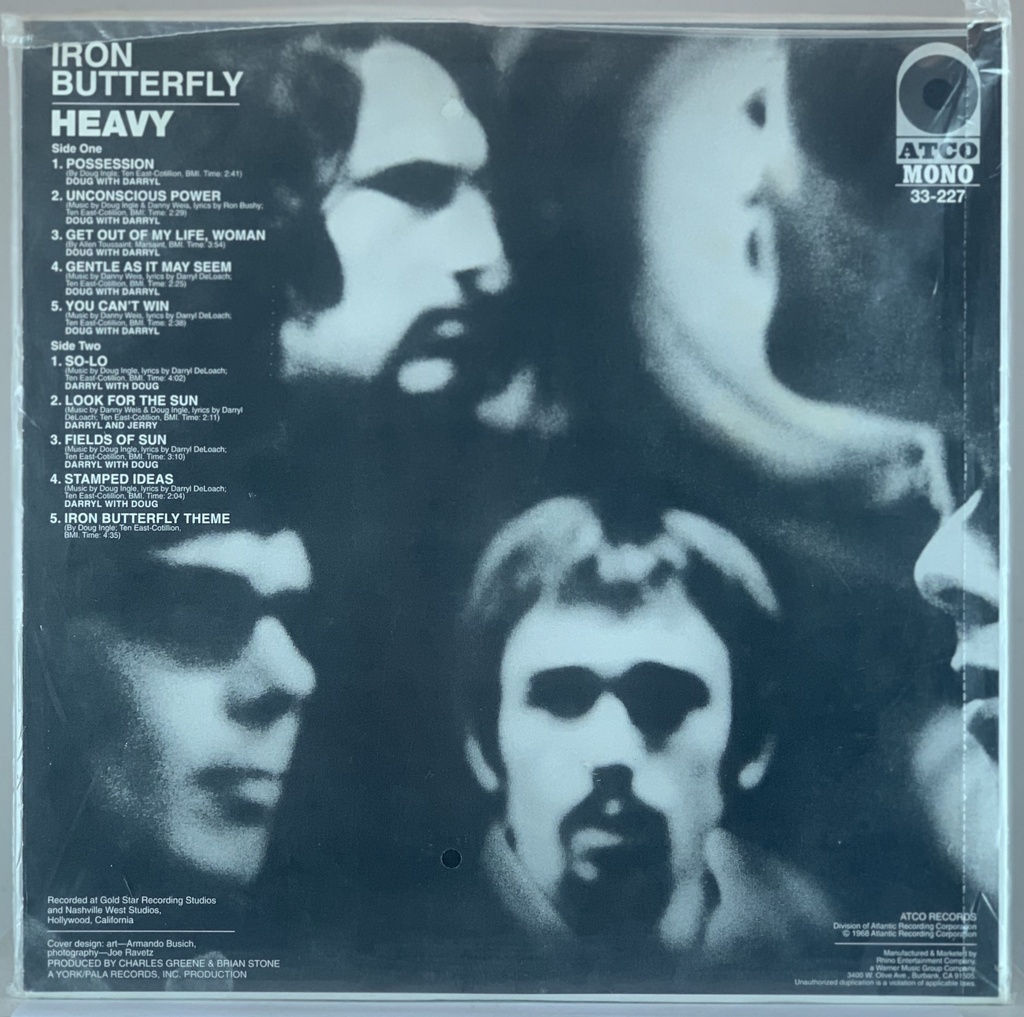 Iron Butterfly - Heavy (LP novo)