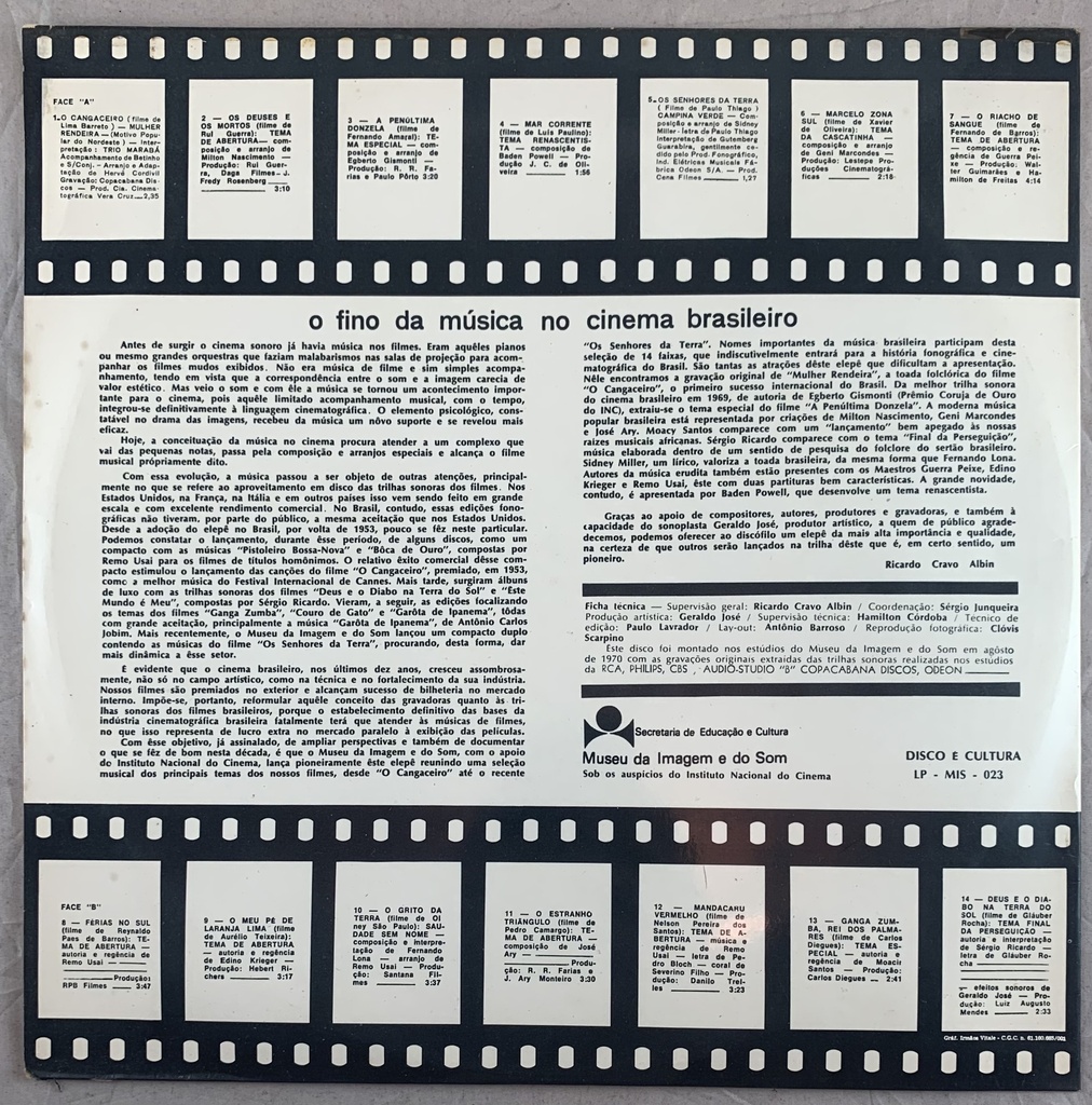 V/A - O Fino da Música no Cinema Brasileiro (LP usado)