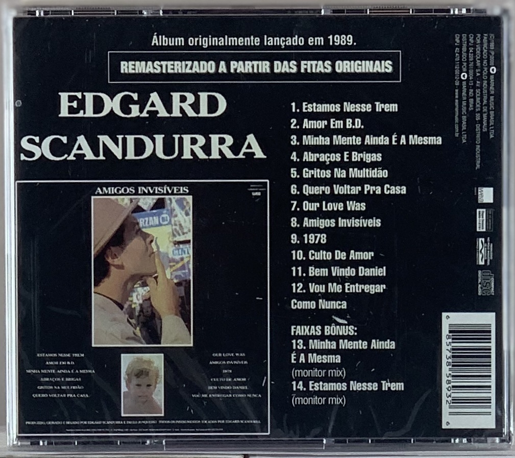 Edgard Scandurra - Amigos Invisíveis (CD novo)