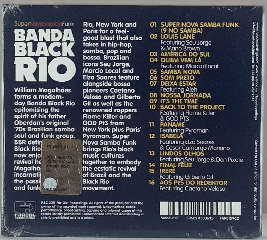 Banda Black Rio - Super Nova Samba Funk (CD novo)