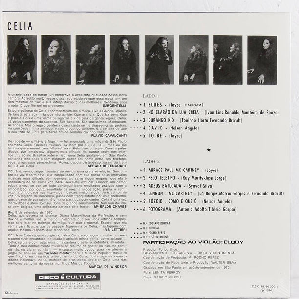 Célia - Célia [1970] (LP novo)