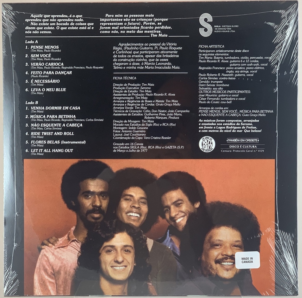 Tim Maia - Tim Maia [1977] (LP novo)