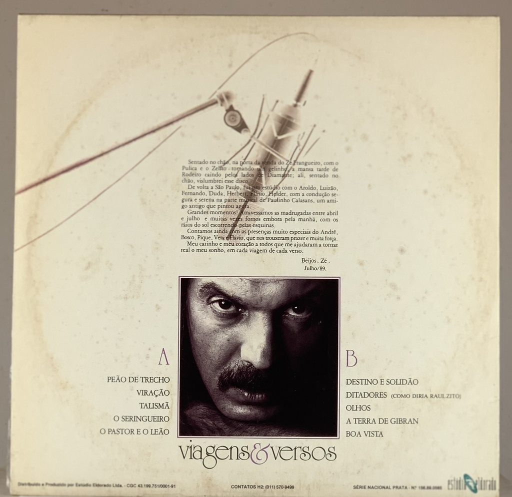 Zé Geraldo – Viagens & Versos (LP usado)