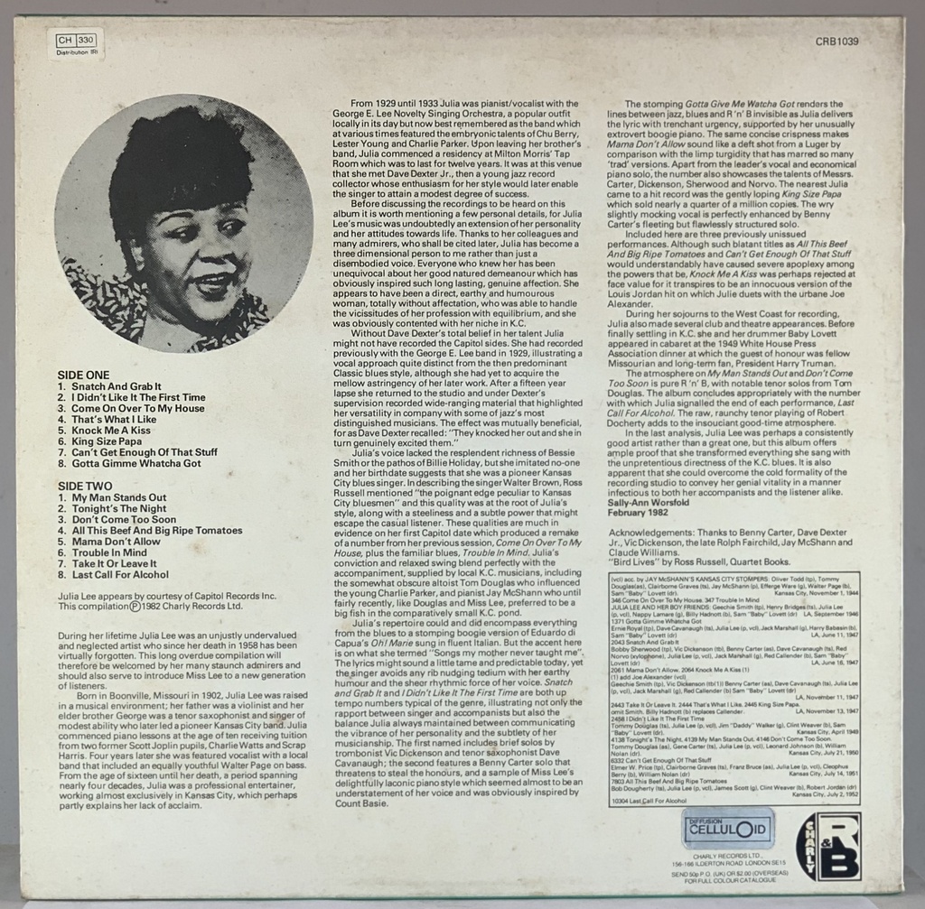 Julia Lee - Tonight's the Night (LP usado)