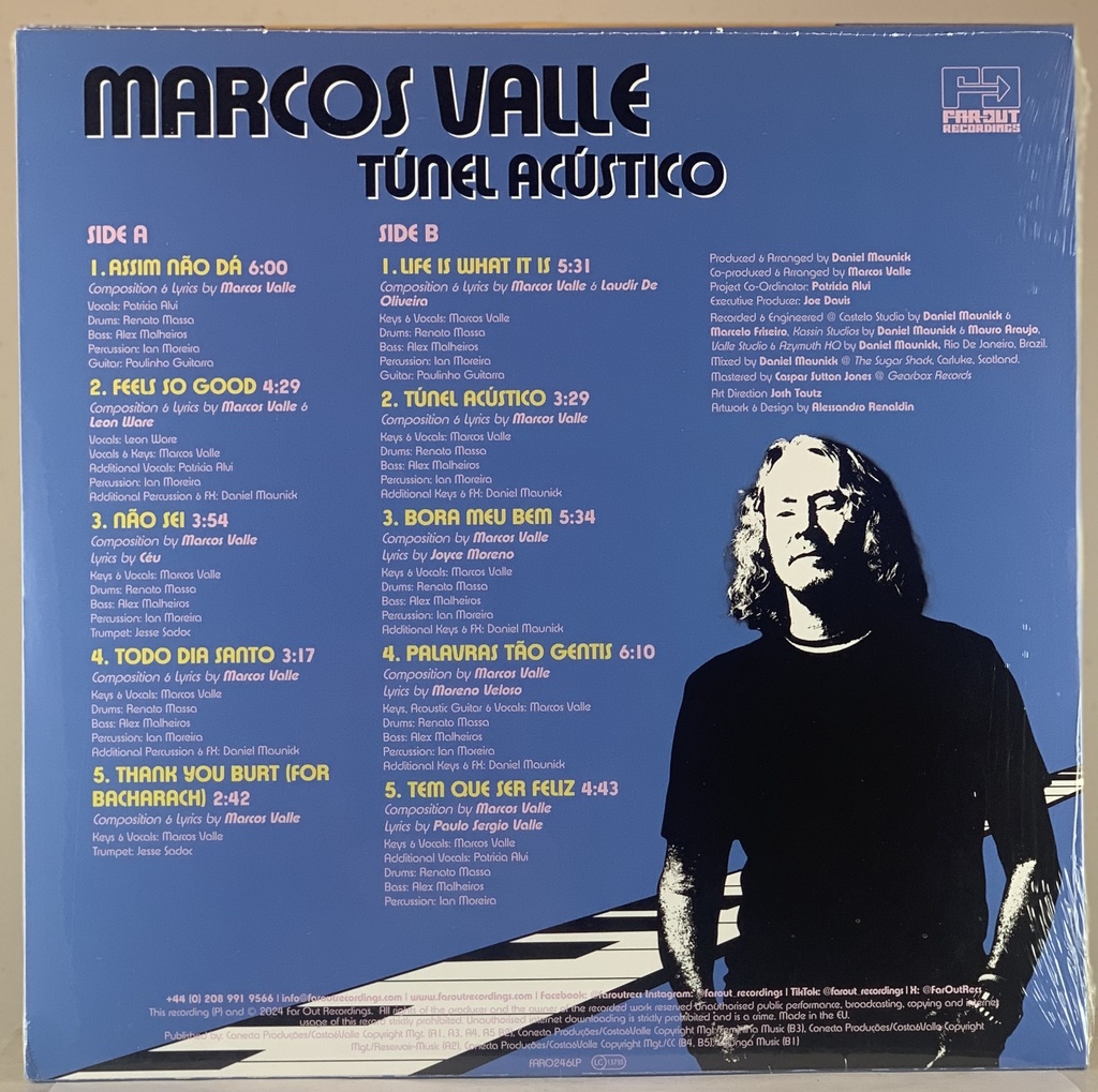 Marcos Valle – Túnel Acústico (LP novo)