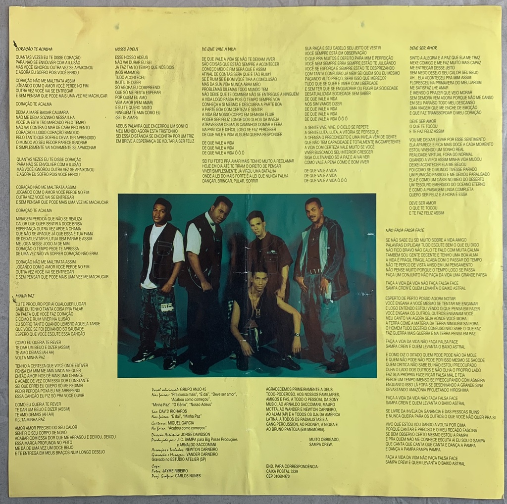 Sampa Crew – Verdadeira Paixão (LP usado)