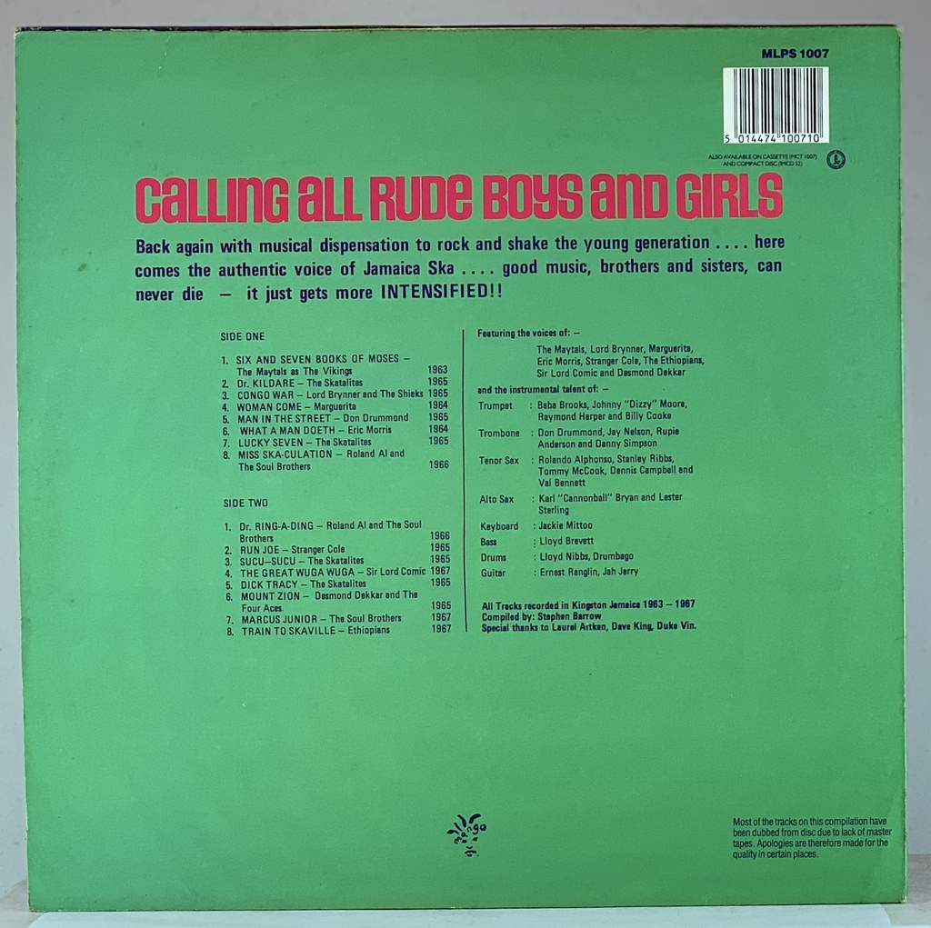 V/A - More Intensified! Original Ska 1963-67 Vol. 2 (LP usado)