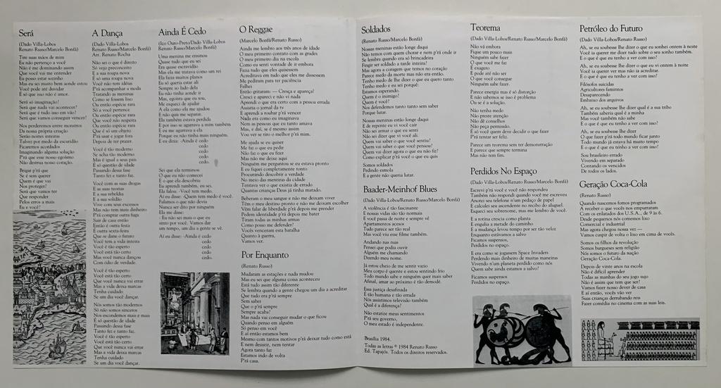 Legião Urbana - Legião Urbana [Ed.especial 180g, Capa dupla] (LP usado)