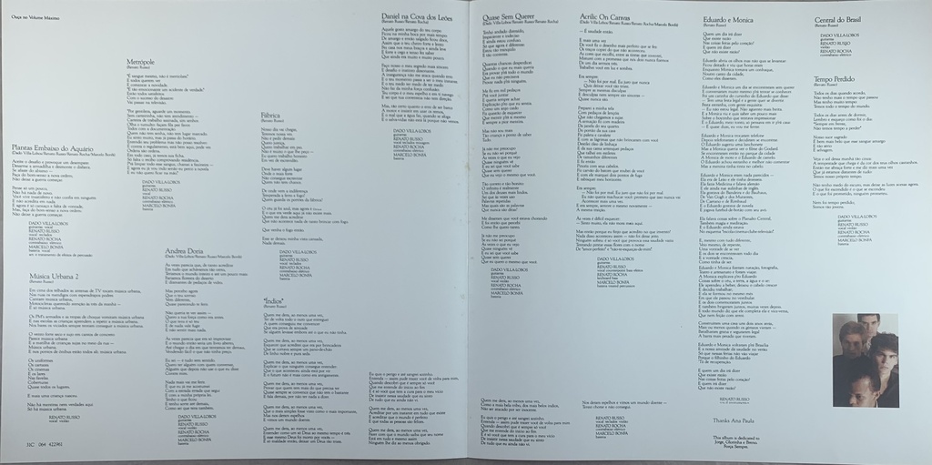 Legião Urbana - Dois [Ed.especial 180g, Capa dupla] (LP usado)