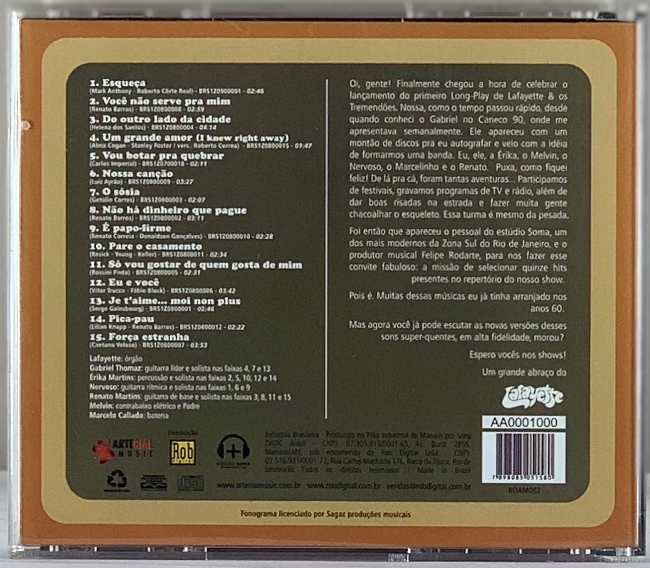 Lafayette & Os Tremendões - As 15 Super Quentes de Lafayette & Os Tremendões (CD usado)