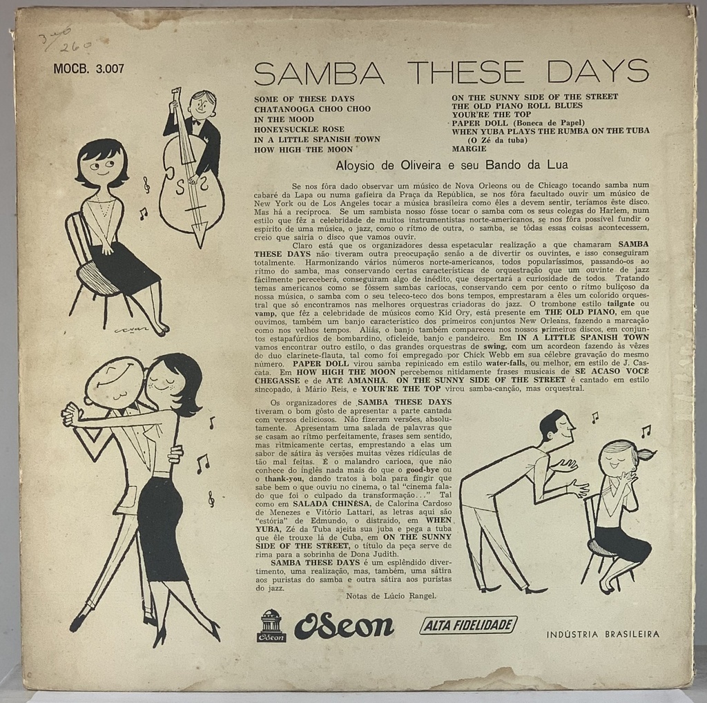 Aloysio de Oliveira e seu Bando da Lua - Samba These Days (LP usado)