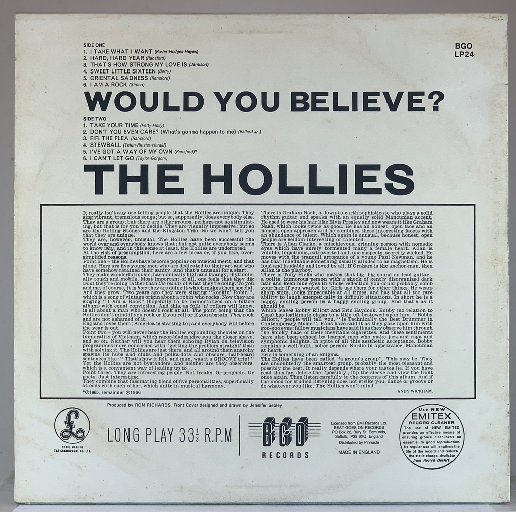 Hollies, The - Would You Believe? (LP usado)