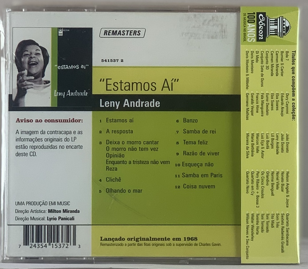 Leny Andrade - Estamos Aí (CD usado)