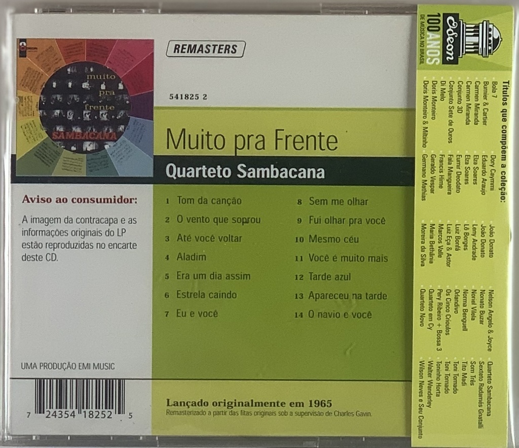 Quarteto Sambacana – Muito Prá Frente (CD usado)