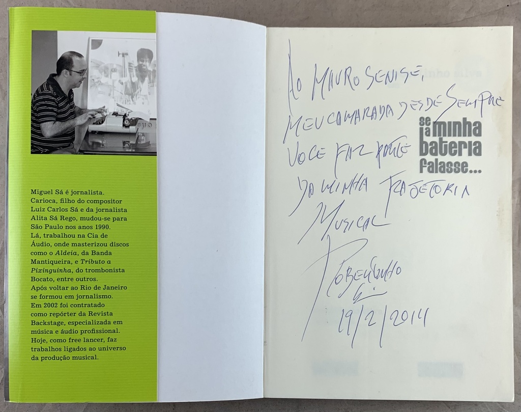 Robertinho Silva - Se a Minha Bateria Falasse...(Livro usado)