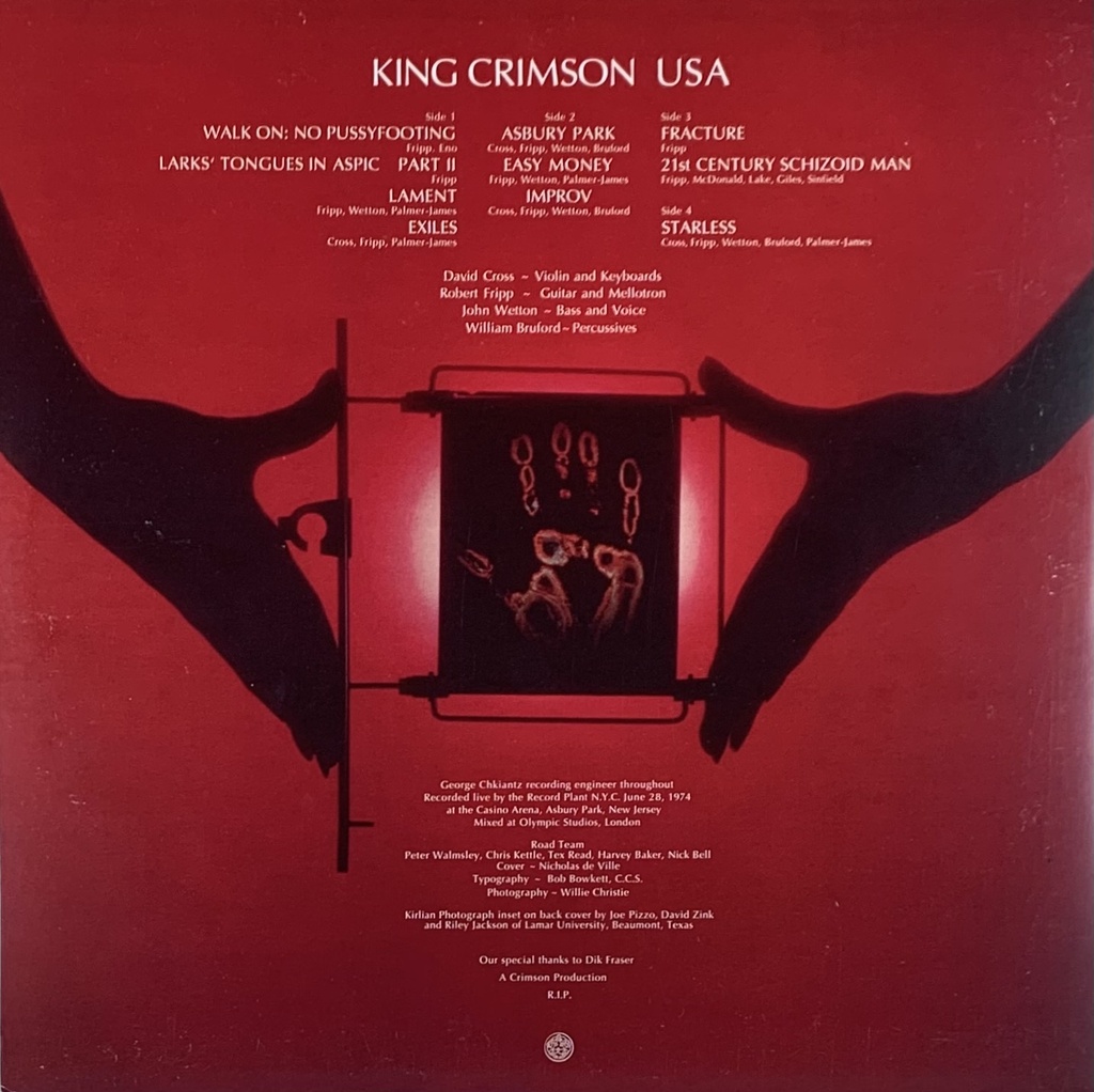 King Crimson - USA [Ed. comemorativa 50º aniversário c/ bonus] (2LPs novo)