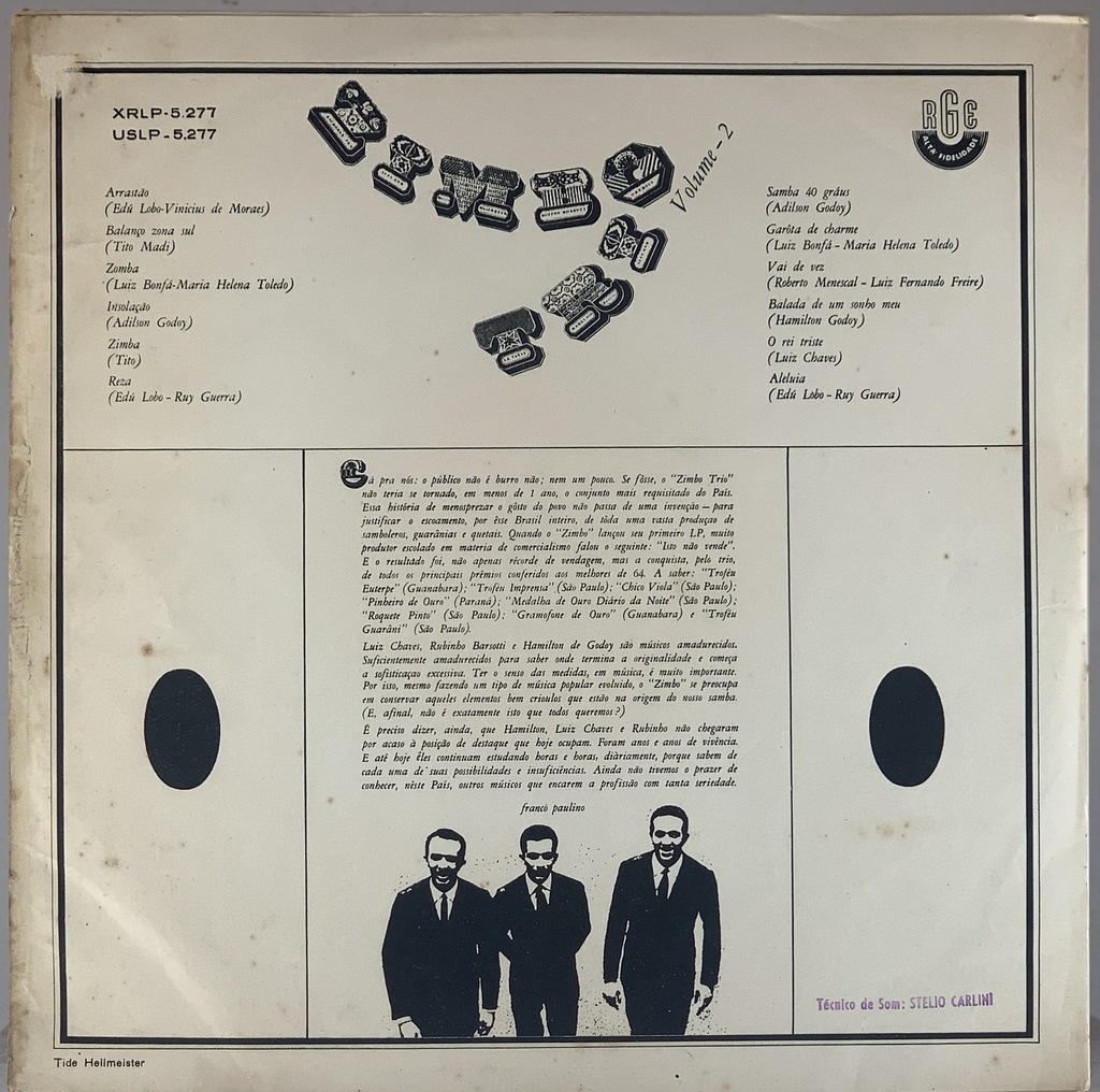 Zimbo Trio - Zimbo Trio Vol. 2 (LP usado)