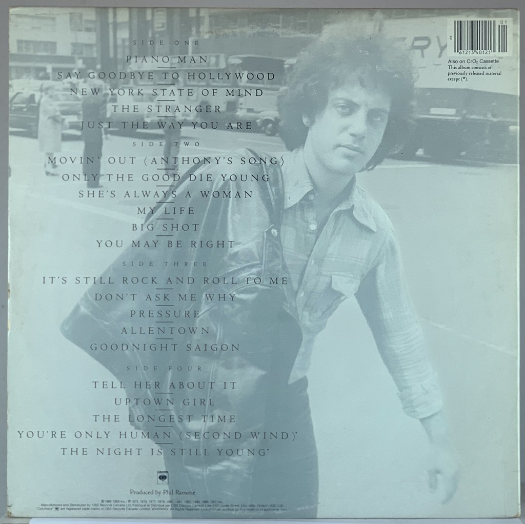 Billy Joel - Greatest Hits Volume I & Volume II (2LPs usado)