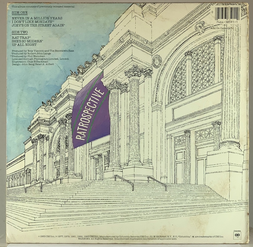 The Boomtown Rats - Ratrospective (LP usado)