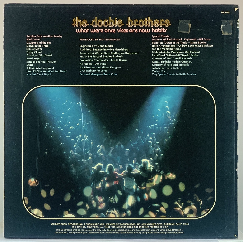 Doobie Brothers, The – What Were Once Vices are Now Habits OLP usado)