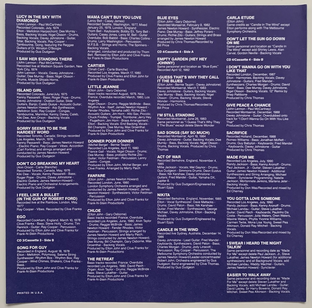 Elton John - To Be Continued... (Caixa c/ 4 CDS usado)