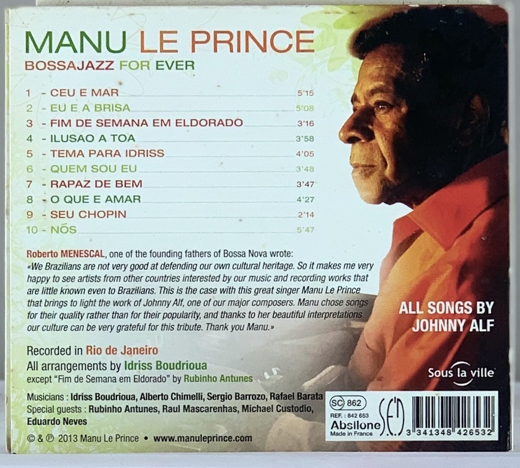Manu Le Prince / Feat. Idriss Boudrioua Qt. - Bossa Jazz for Ever (CD usado)