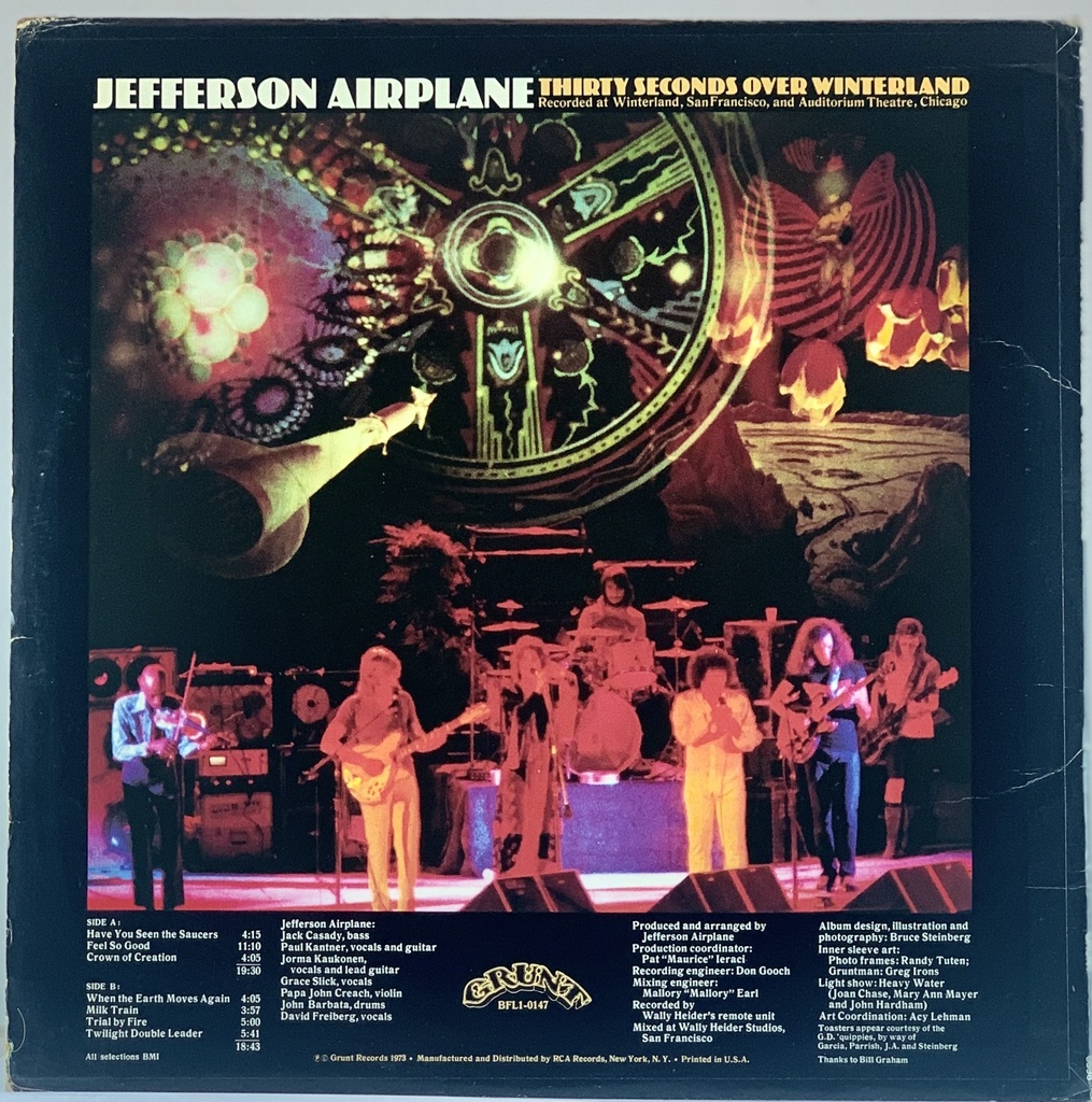 Jefferson Airplane - Thirty Seconds Over Winterland (LP usado)