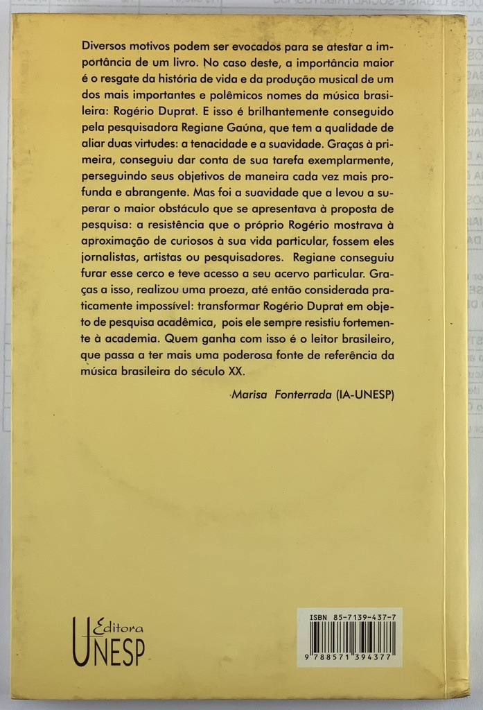 Rogerio Duprat : Sonoridades Múltiplas - Regiane Gaúna [Com CD] (Livro semi-novo)