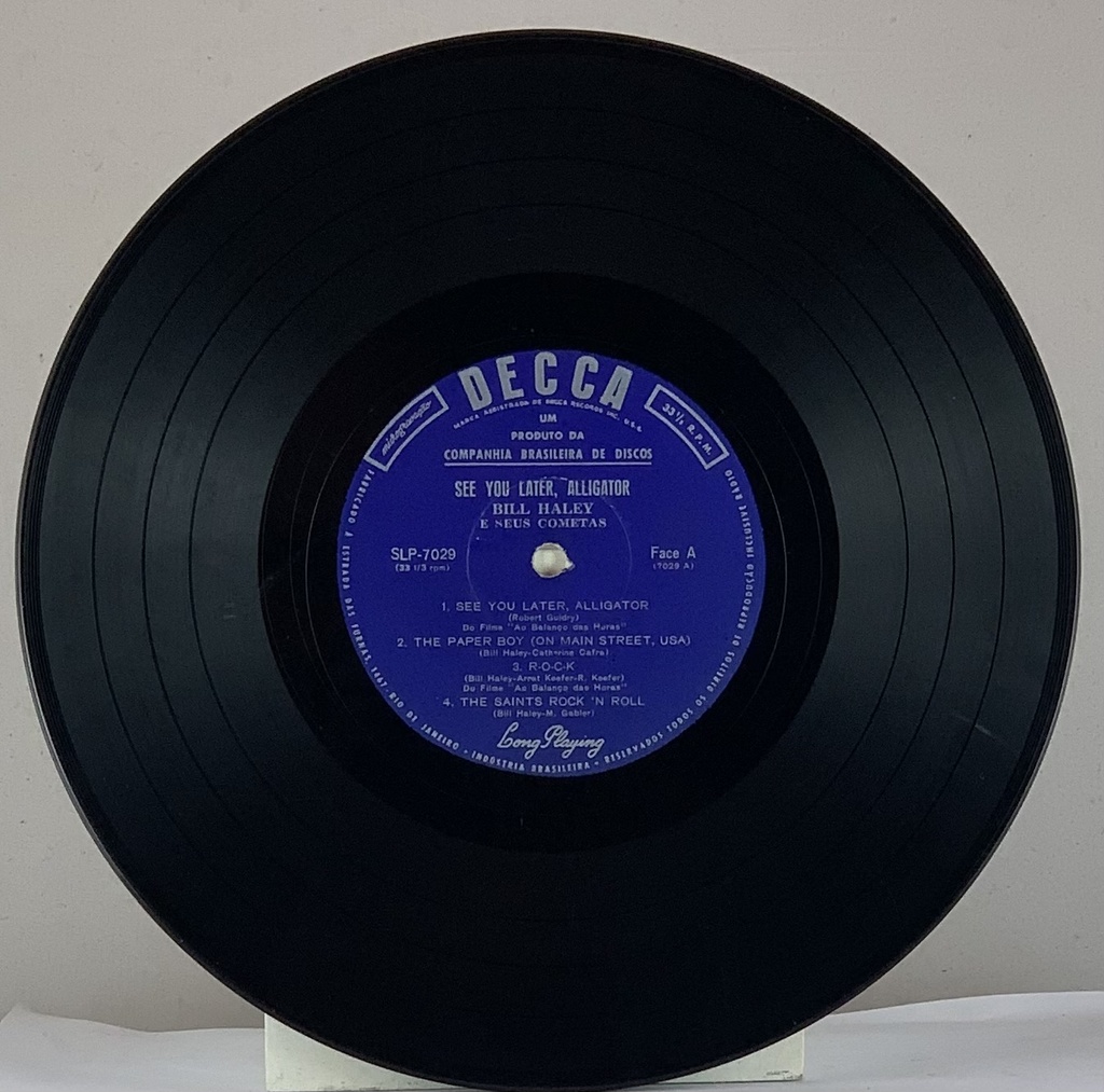 Bill Haley e seus Cometas - See You Later, Alligator (Vinil 10" usado)