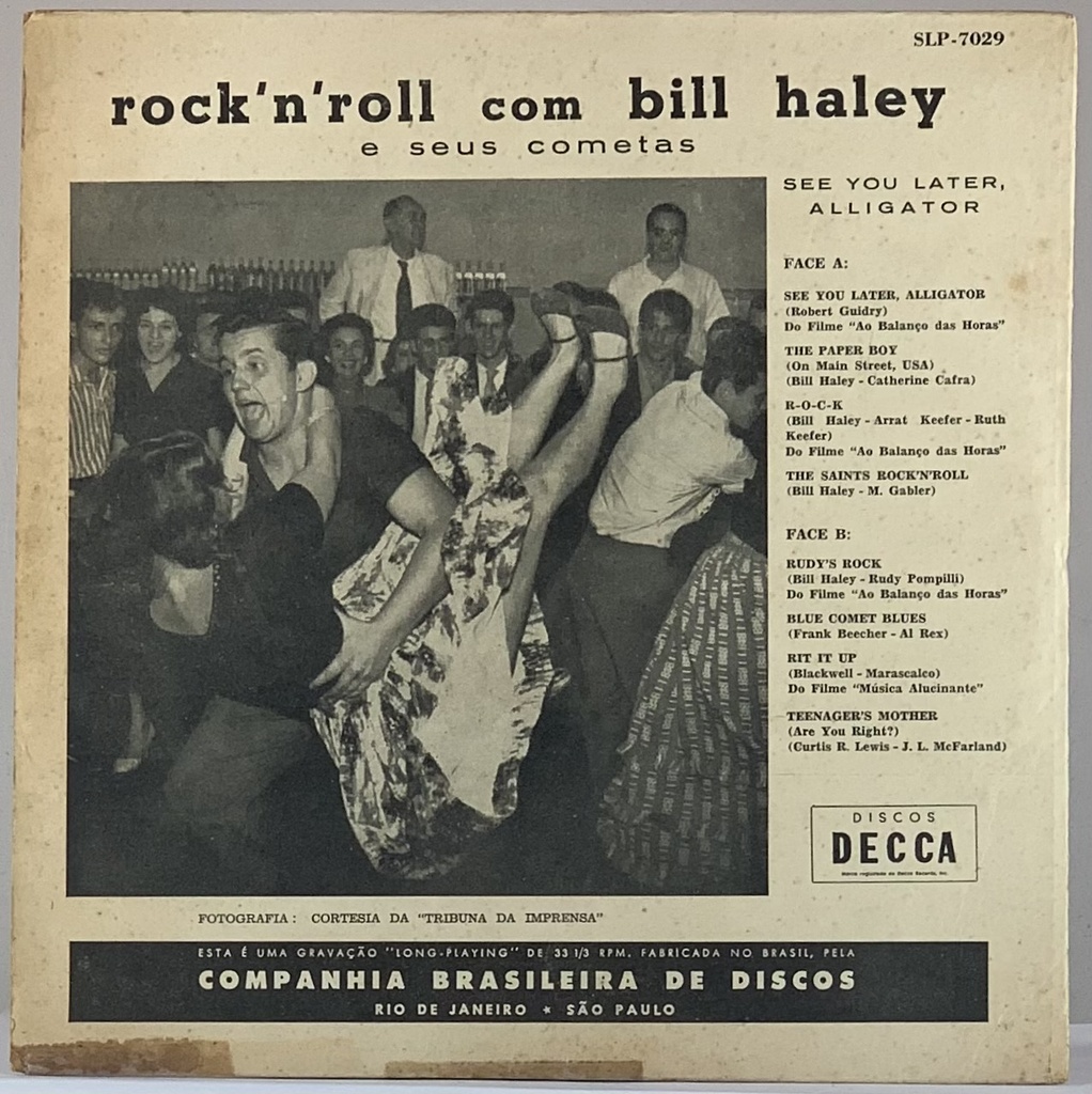 Bill Haley e seus Cometas - See You Later, Alligator (Vinil 10" usado)