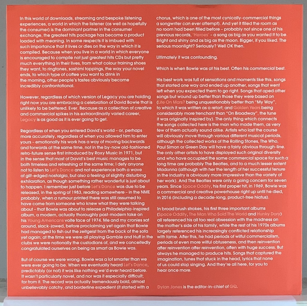 David Bowie - Legacy (2LPs usado)