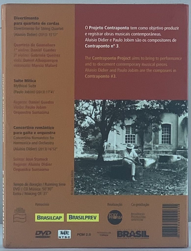 Paulo Jobim/Aluisio Didier - Contraponto 3 (CD/DVD usado)