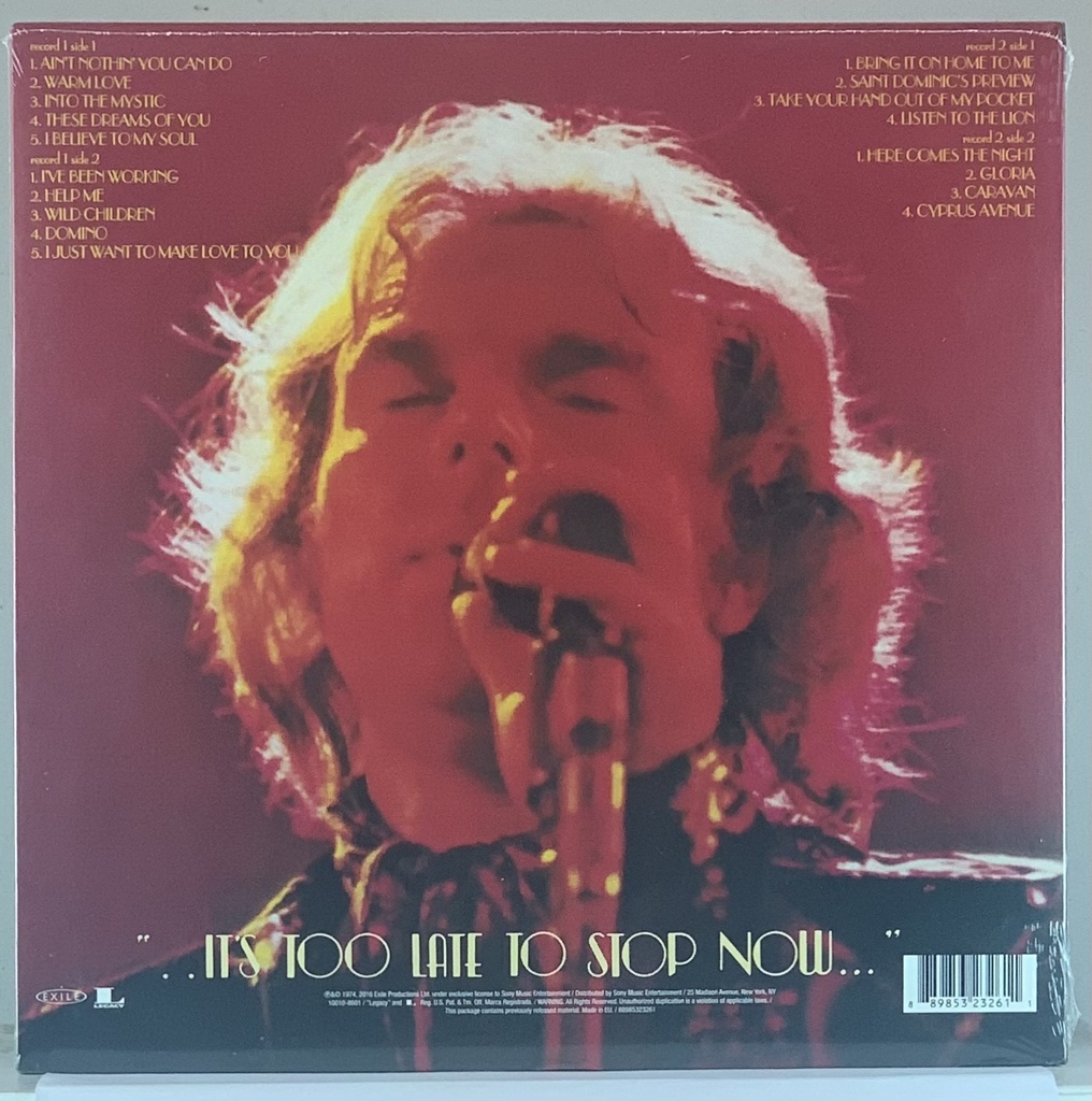 Van Morrison - ..It's Too Late To Stop Now...(2LPs novo)