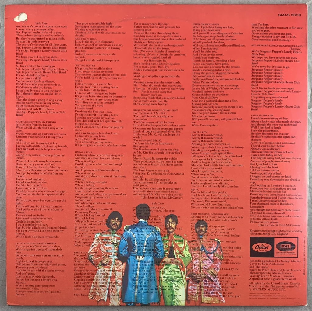 Beatles,The* – Sgt. Pepper's Lonely Hearts Club Band(LP usado)